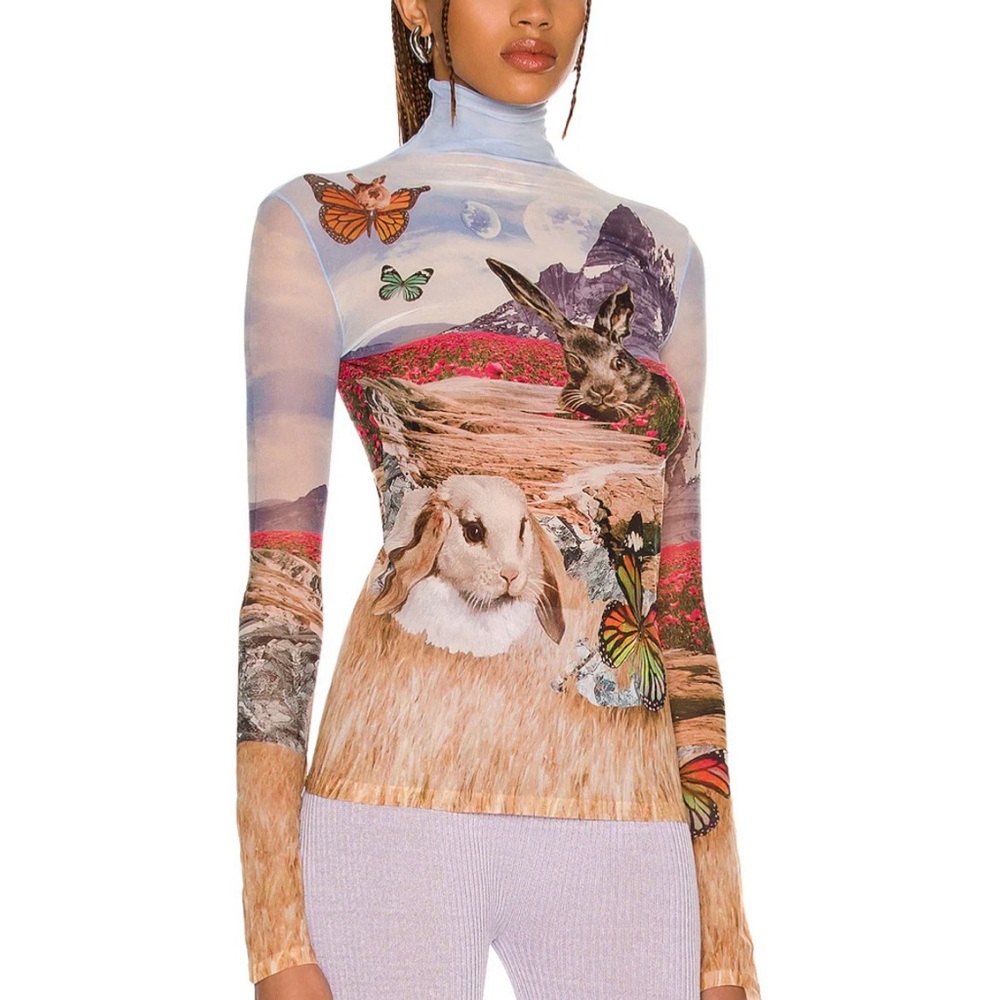 Acne Studios Women's Multi Jumper Print Top